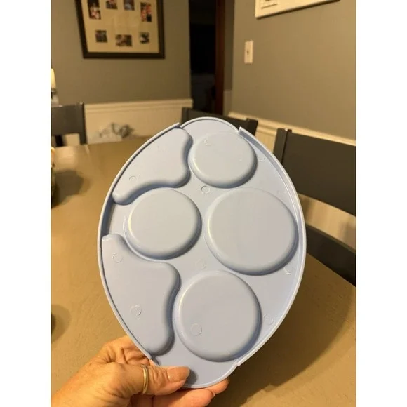 Baby Nursery Vanity Changing Table Glass Jar Set Tray Lids Pink 1950s Vintage - Picture 7 of 14